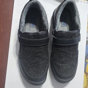 JBU By Jambu Gray Quilted Slip-On Shoes with Strap